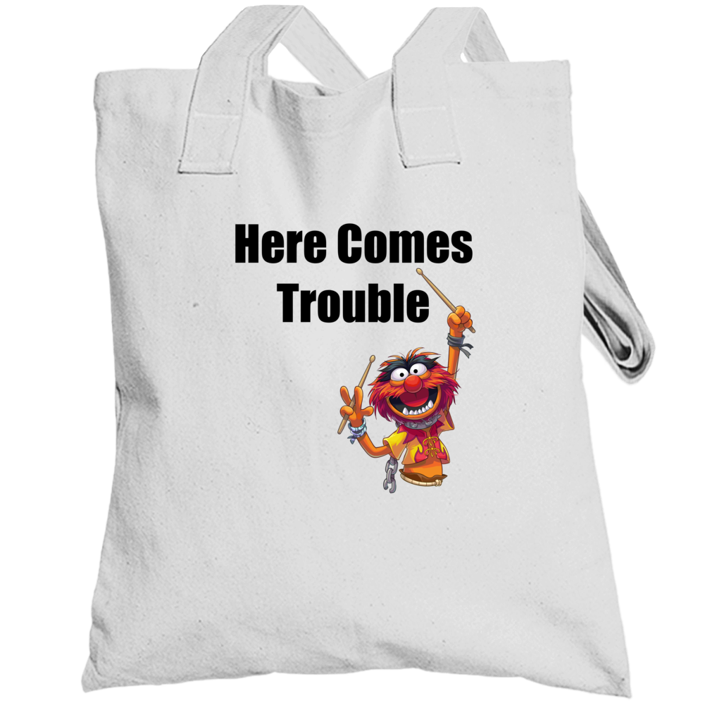 Here Comes Trouble With Animal Muppet Totebag