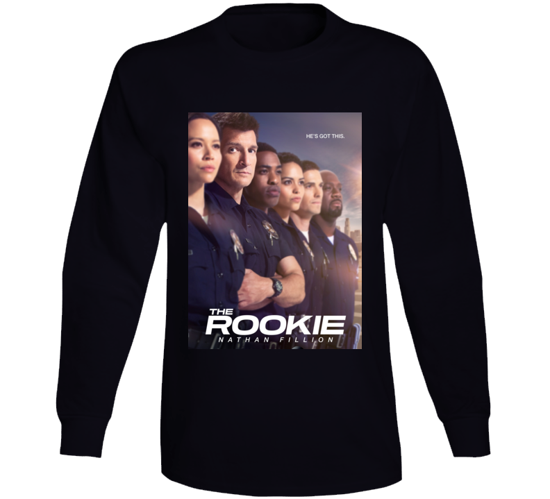 The Rookie Tv Show Cast Poster Long Sleeve