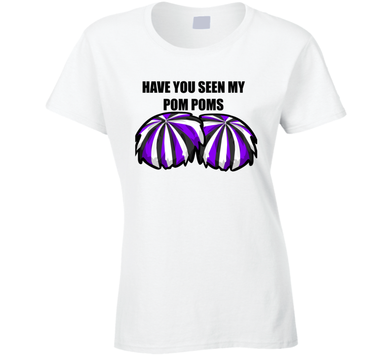 Have You Seen My Pom Poms Humorous Racy Ladies T Shirt