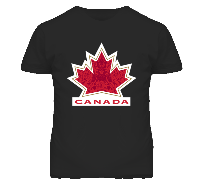 Team Canada Olympic Hockey Logo Black T Shirt Team Canada Olympic Hockey Logo Black T Shirt