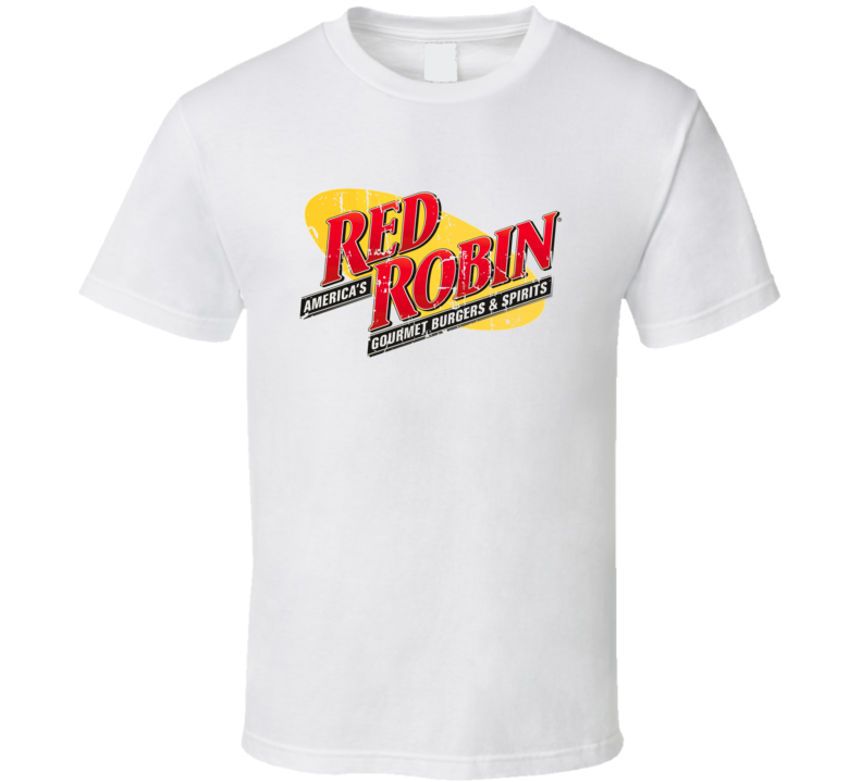 Red Robin Fast Food Restaurant Distressed Look T Shirt Red Robin Fast Food Restaurant Distressed Look T Shirt
