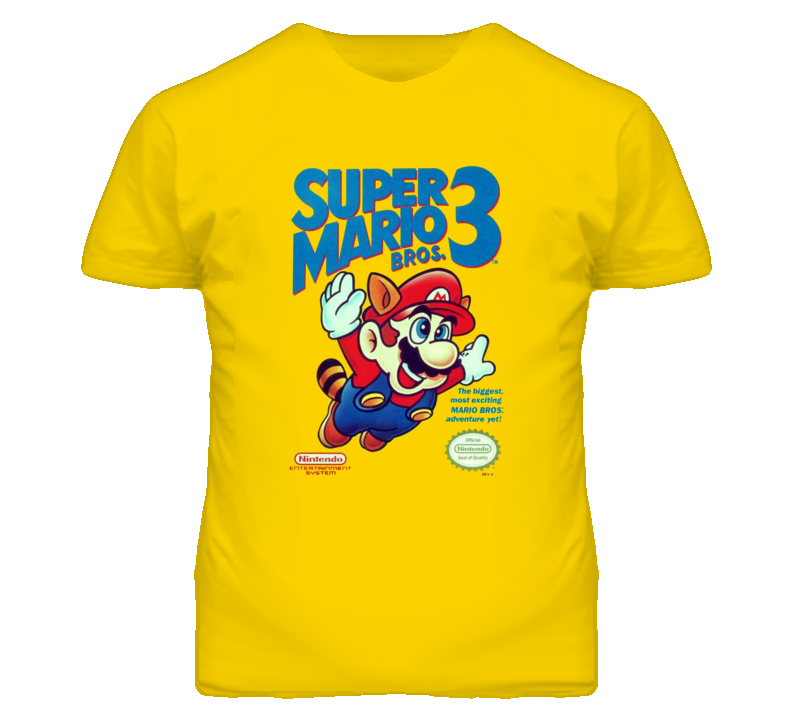SUPER MARIO BROS. 3 Game Cover T Shirt SUPER MARIO BROS. 3 Game Cover T Shirt