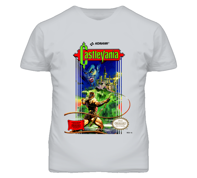 Castlevania Nintendo Retro Game Cover T Shirt Castlevania Nintendo Retro Game Cover T Shirt