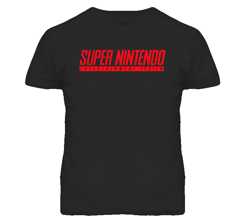 Super Nintendo Entertainment System SNES Logo T Shirt Super Nintendo Entertainment System SNES Logo T Shirt
