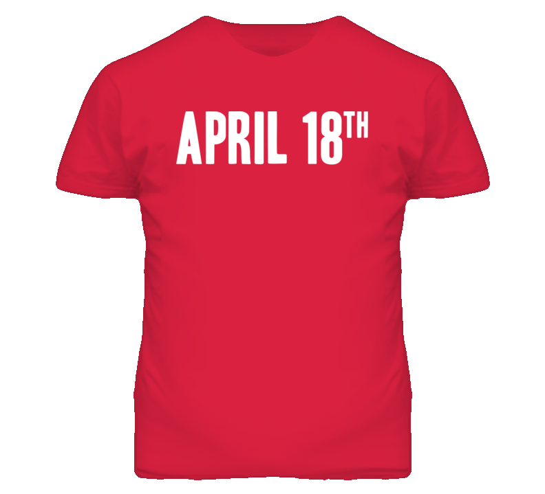 April 18th AS Day Jim Jefferies T Shirt April 18th AS Day Jim Jefferies T Shirt