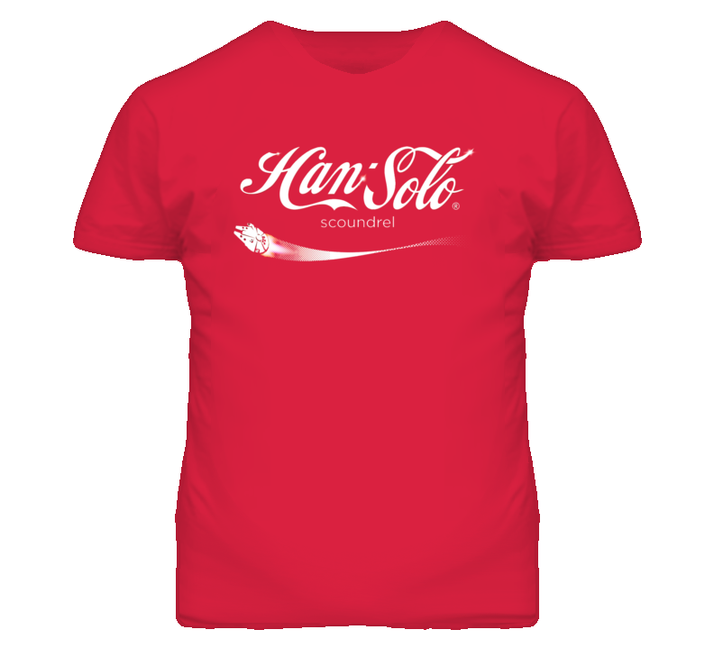 Han Solo Coca-Cola Logo Style Star Wars T Shirt Han Solo Coca-Cola Logo Style Star Wars T Shirt