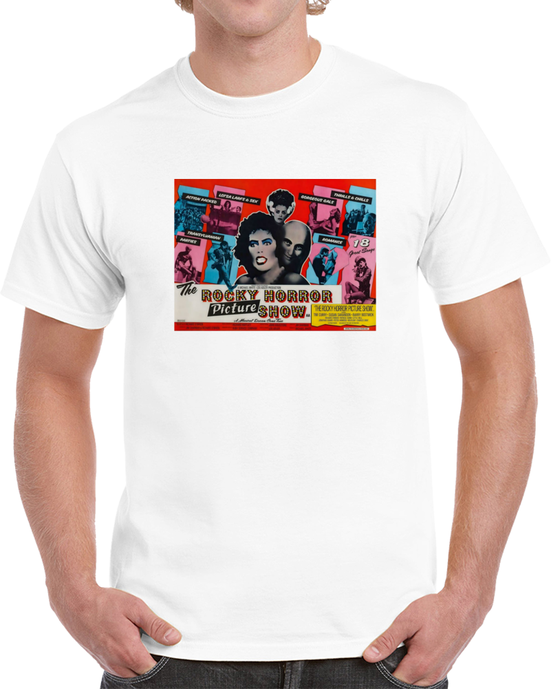 V8uenc46 1970s Classic Vintage Movie Poster T-shirt V8uenc46 1970s Classic Vintage Movie Poster T-shirt