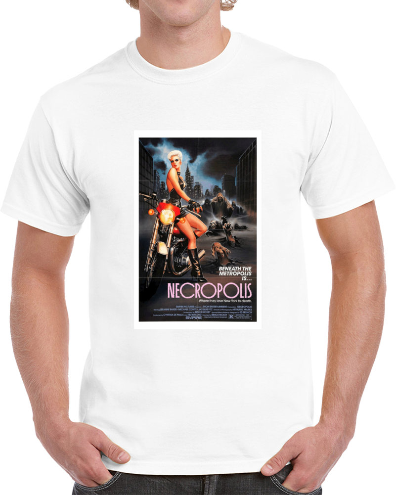 7hktn55x 1980s Classic Vintage Movie Poster T-shirt 7hktn55x 1980s Classic Vintage Movie Poster T-shirt