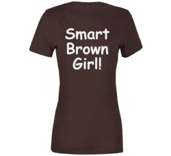 Smart Brown Girl Dark Skin Tanned Complexion Intelligent Woman T Shirt 35188196
