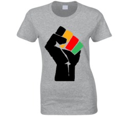 Black Power Africa African Black History Month Ladies T Shirt 35310554