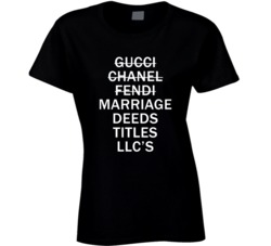 Gucci Chanel Fendi Marriage Deeds Titles Llc's Real Estate Investor T-shirt 35864455