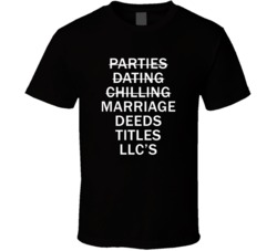 Parties Dating Chilling Marriage Deeds Titles Llc's Real Estate Investor T-shirt 35864466