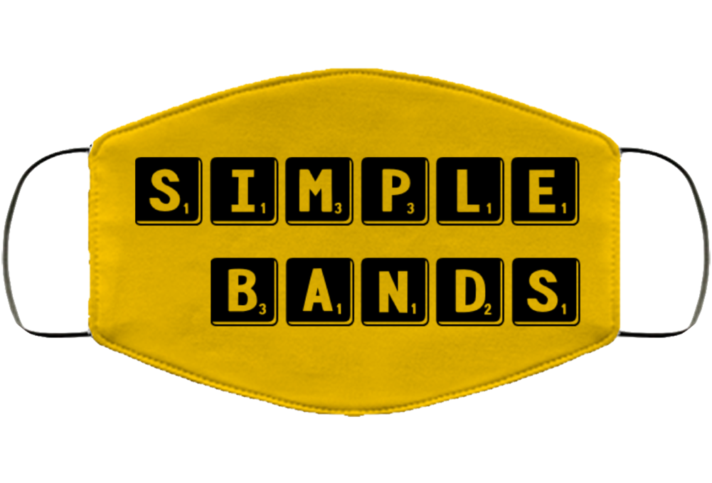 Gold Simple Bands Facemask Face Mask Cover Gold Simple Bands Facemask Face Mask Cover