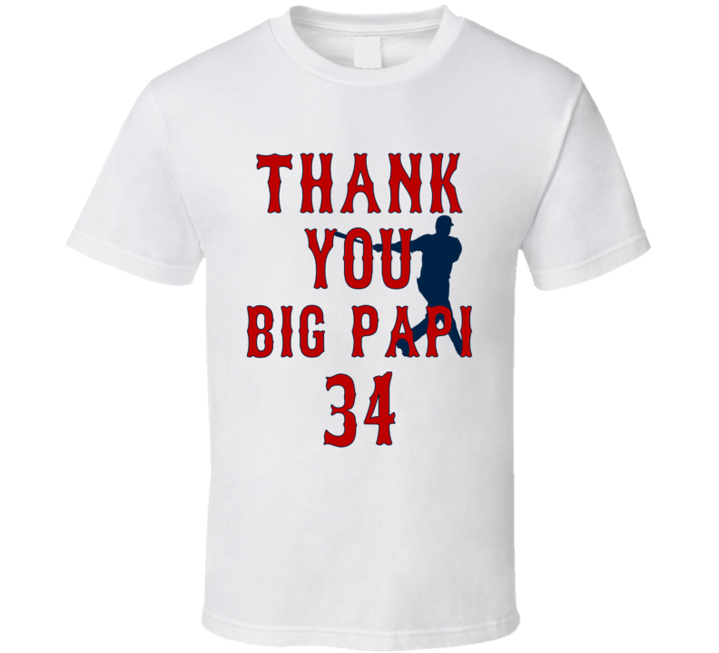 Thank You Big Papi T Shirt Thank You Big Papi T Shirt