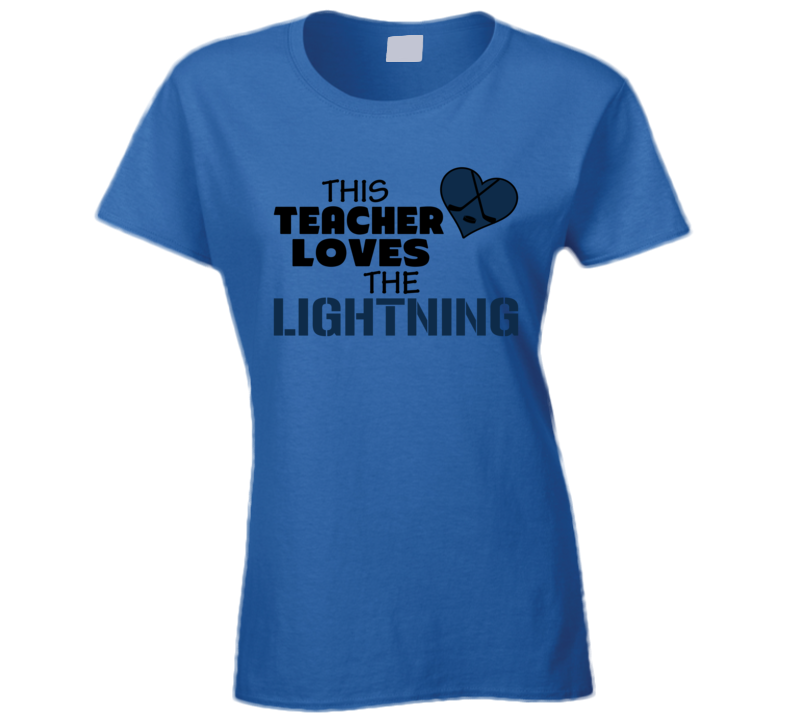 This Teacher Loves The Lightning Hockey T Shirt This Teacher Loves The Lightning Hockey T Shirt
