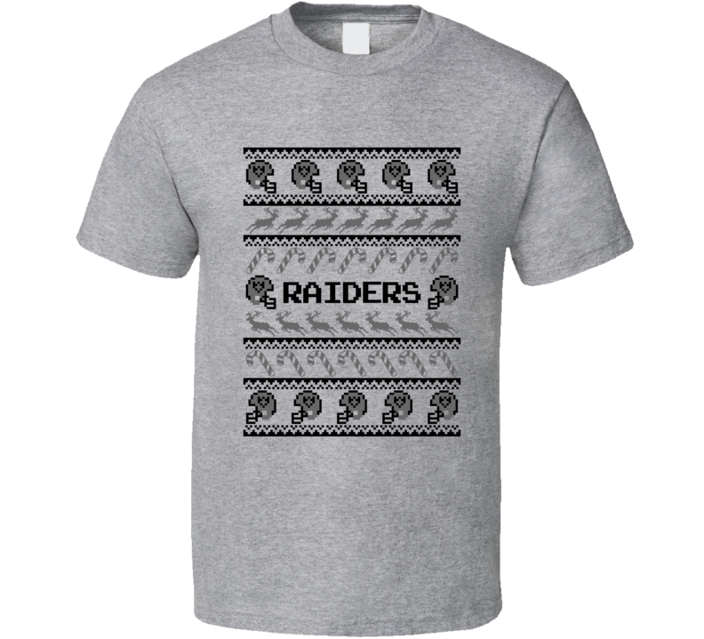 Raiders Ugly Sweater Football T Shirt Raiders Ugly Sweater Football T Shirt