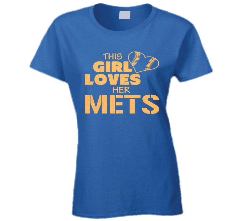This Girl Loves Her Mets Glitter Bling Baseball Heart T Shirt This Girl Loves Her Mets Glitter Bling Baseball Heart T Shirt