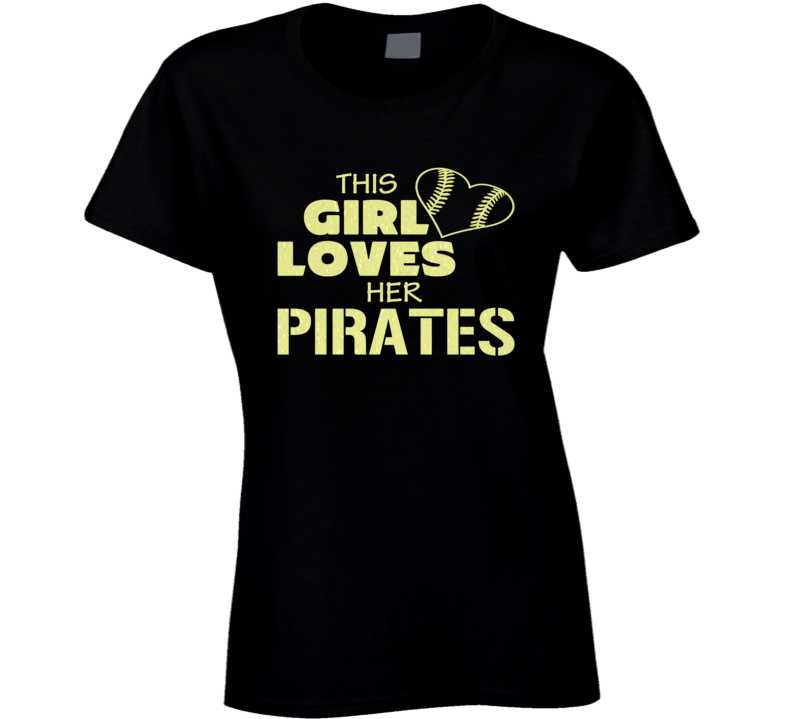 This Girl Loves Her Pirates Glitter Bling Baseball Heart T Shirt This Girl Loves Her Pirates Glitter Bling Baseball Heart T Shirt