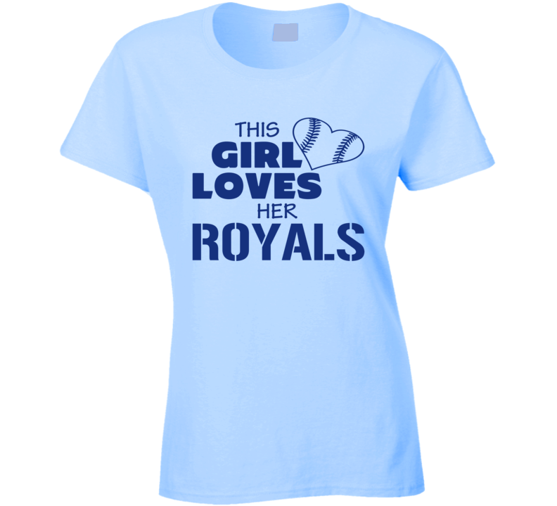 This Girls Loves Her Royals Baseball Heart T Shirt This Girls Loves Her Royals Baseball Heart T Shirt