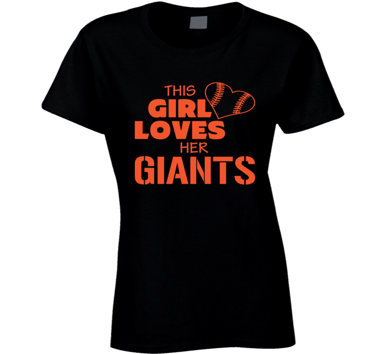 This Girls Loves Her Giants Baseball Heart T Shirt This Girls Loves Her Giants Baseball Heart T Shirt