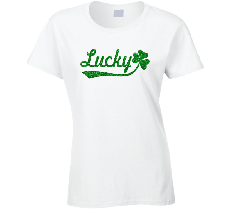 Lucky Shamrock Bling Glitter St Patrick's Day T Shirt Lucky Shamrock Bling Glitter St Patrick's Day T Shirt
