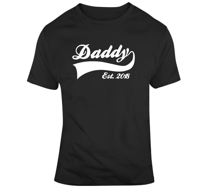 Fathers Day Gift Daddy Established 2018 T Shirt Fathers Day Gift Daddy Established 2018 T Shirt