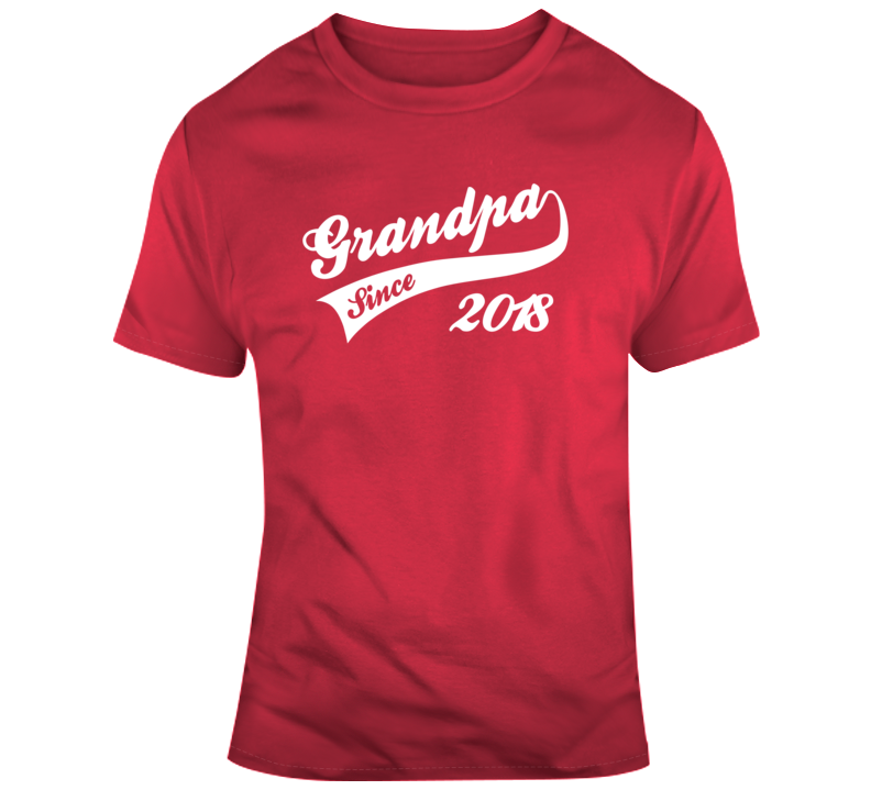Fathers Day Grandpa Since 2018 T Shirt Fathers Day Grandpa Since 2018 T Shirt