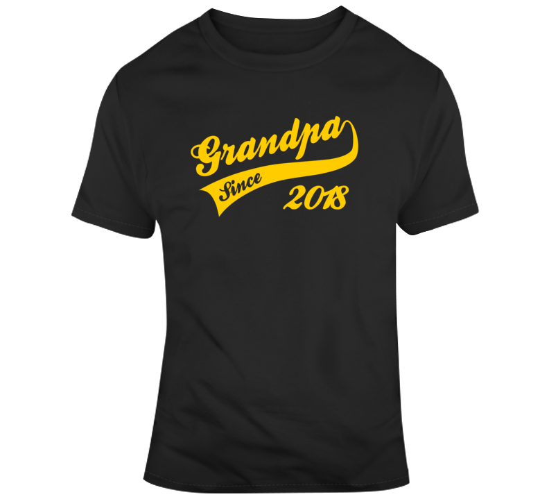 Grandpa Since 2018 Fathers Day T Shirt Grandpa Since 2018 Fathers Day T Shirt