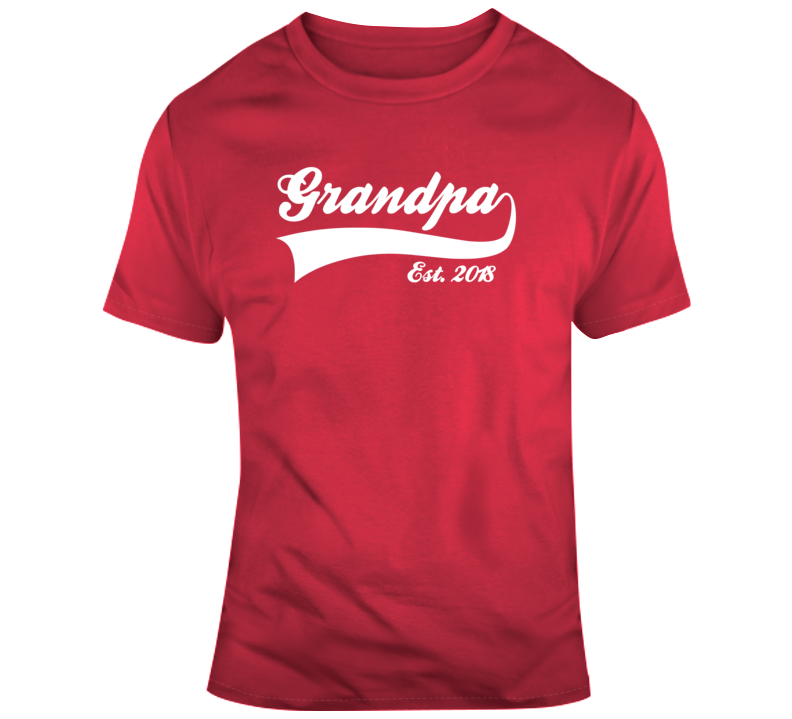 Fathers Day Grandpa Established 2018 T Shirt Fathers Day Grandpa Established 2018 T Shirt