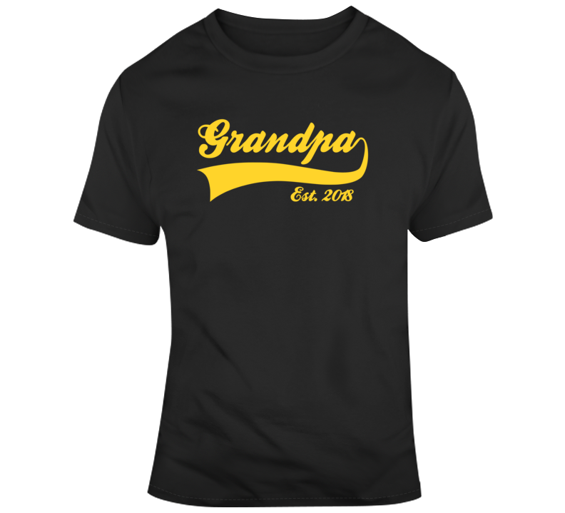 Grandpa Established 2018 Fathers Day T Shirt Grandpa Established 2018 Fathers Day T Shirt