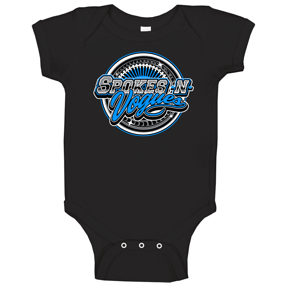 Blue Spokes Baby One Piece Blue Spokes Baby One Piece