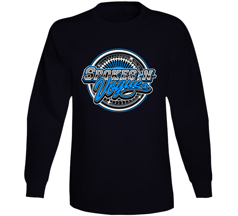 Blue Spokes Long Sleeve T Shirt