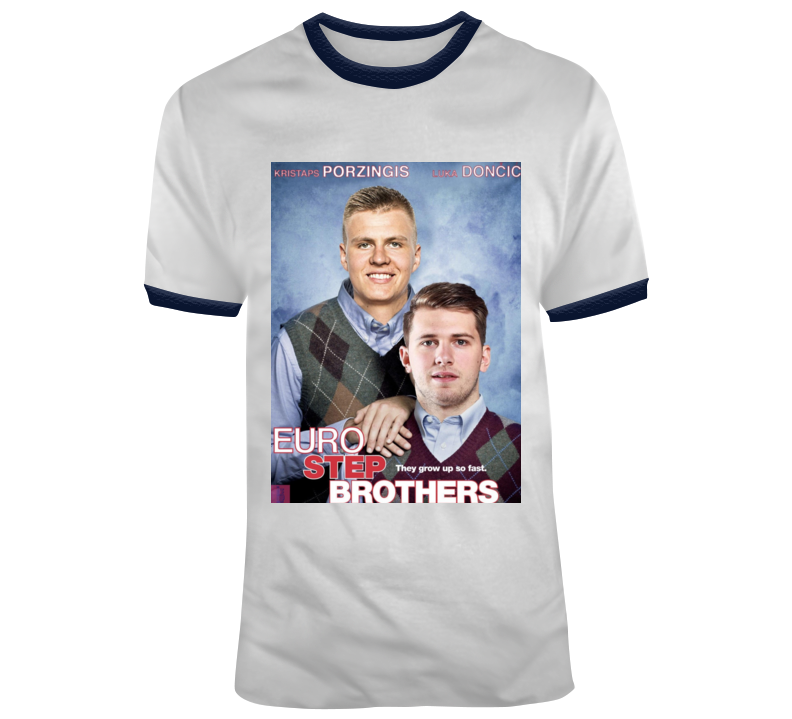 Luka Doncic Kristaps Porzingis Dallas Mavs Euro Step Brothers T Shirt Luka Doncic Kristaps Porzingis Dallas Mavs Euro Step Brothers T Shirt