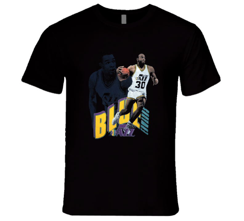 Blue Edwards Utah Basketball Retro Sports T Shirt Blue Edwards Utah Basketball Retro Sports T Shirt