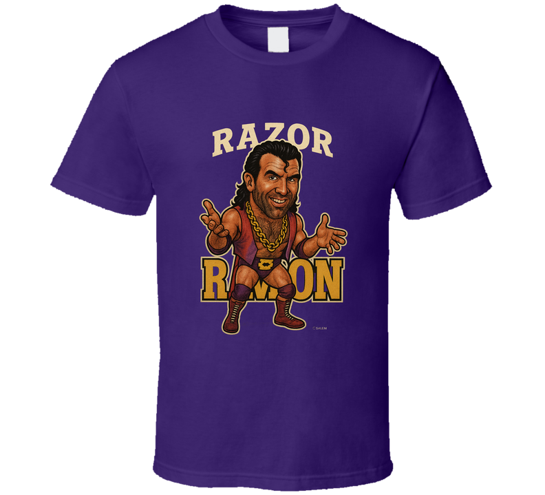 Razor Ramon Wrestling Legend Retro Wrestling Caricature T Shirt