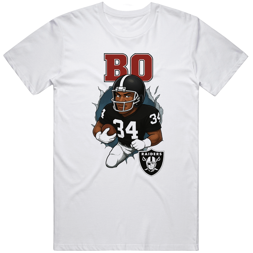 Bo Jackson Los Angeles Retro Football Star T Shirt