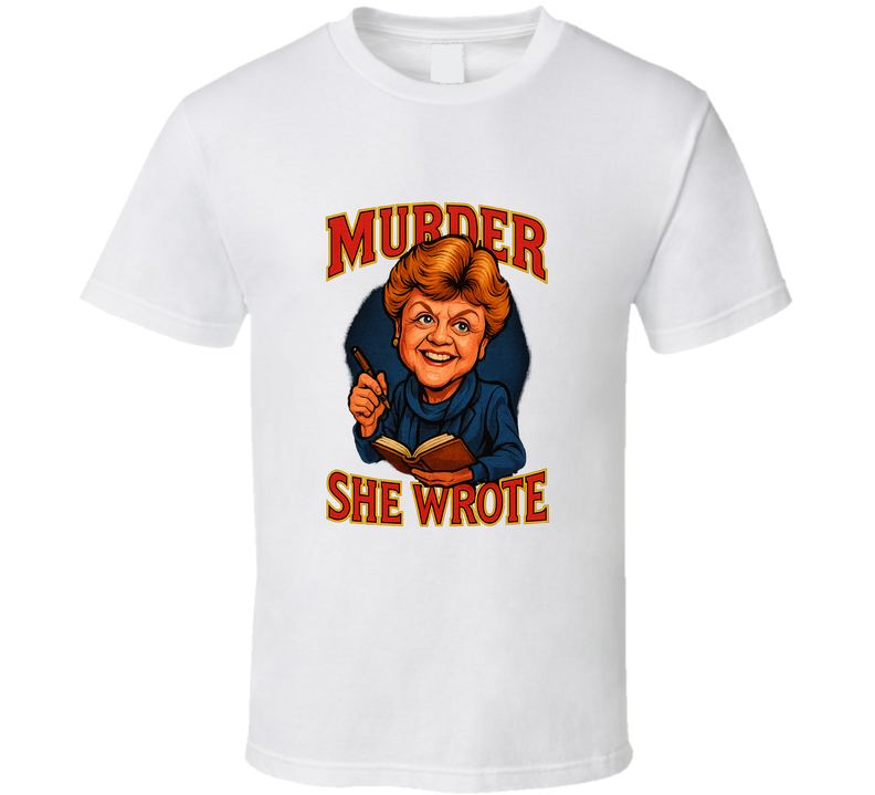 Murder She Wrote Retro Tv Show Mystery Retro Caricature T Shirt