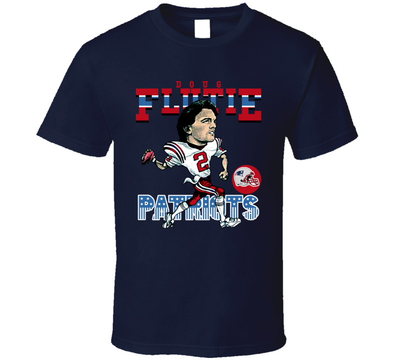 Doug Flutie Retro Football Caricature T Shirt