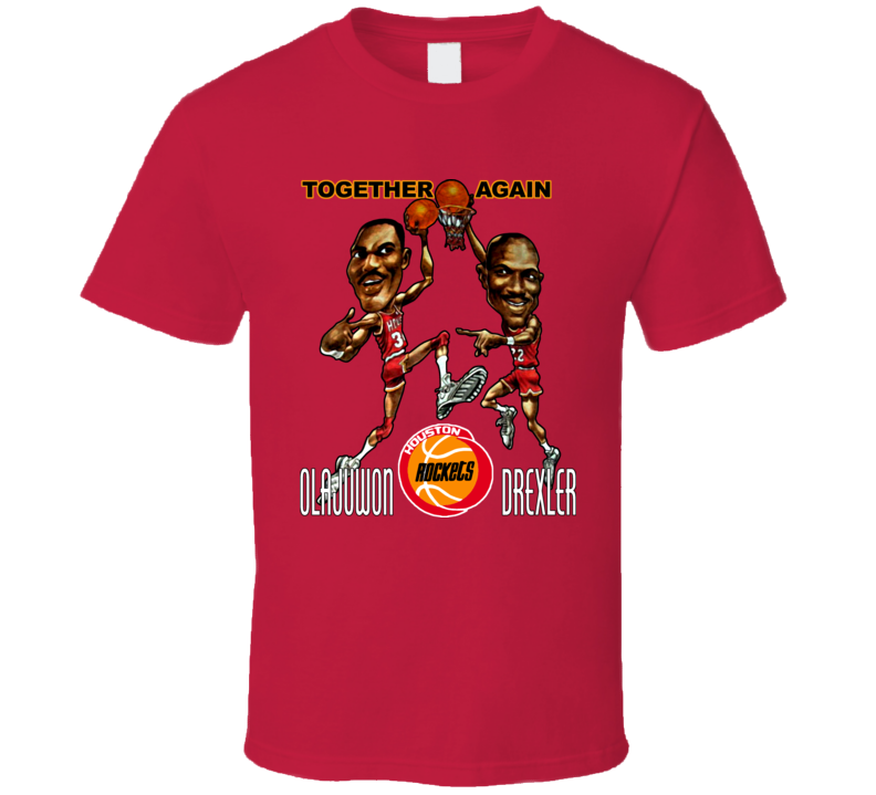 Hakeem Olajuwon Retro Caricature T Shirt