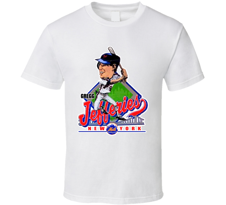 Gregg Jefferies Retro Baseball Caricature T Shirt