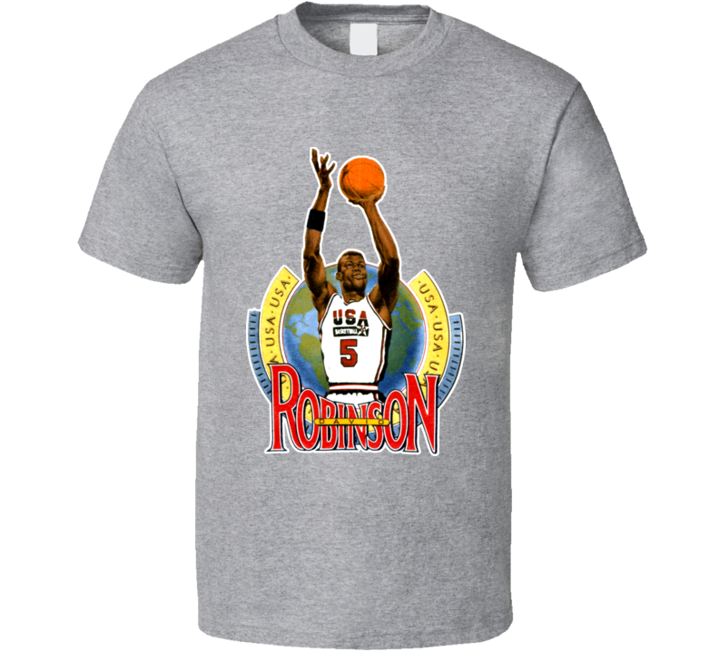 David Robinson USA Basketball Caricature T Shirt