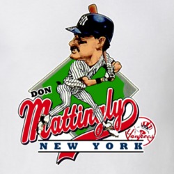 Don Mattingly Retro Baseball Caricature T Shirt 82865