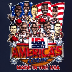 USA Basketball 1992 Dream Team Caricature T Shirt 99354