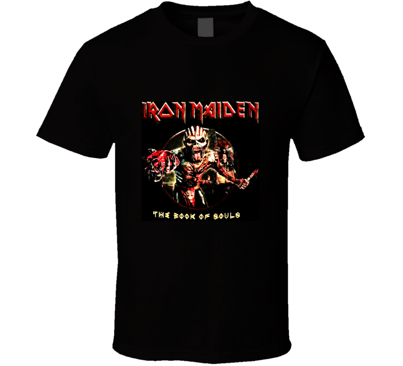 Iron Maiden The Book Of Souls Cover T Shirt Iron Maiden The Book Of Souls Cover T Shirt