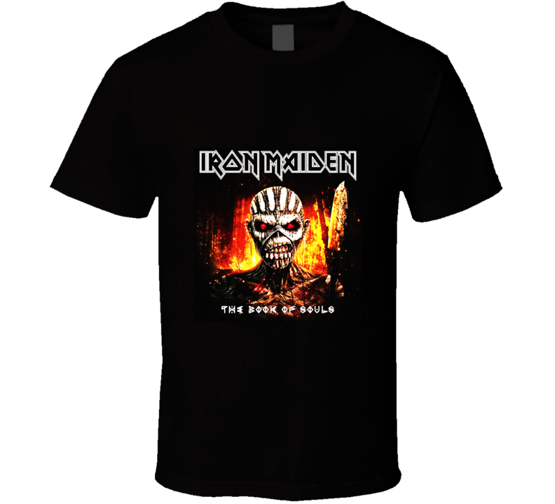 Iron Maiden The Book Od Souls Cover T Shirt Iron Maiden The Book Od Souls Cover T Shirt