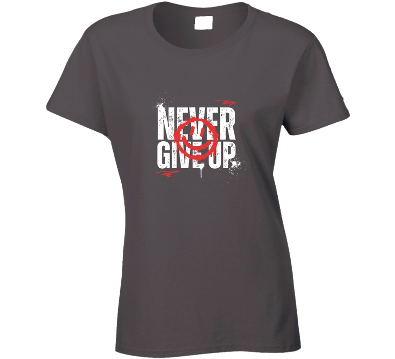 Stitch Mob - Never Give Up Ladies T Shirt
