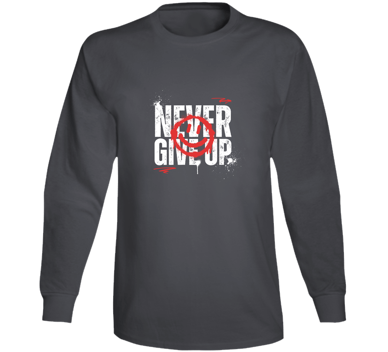 Stitch Mob - Never Give Up Long Sleeve T Shirt