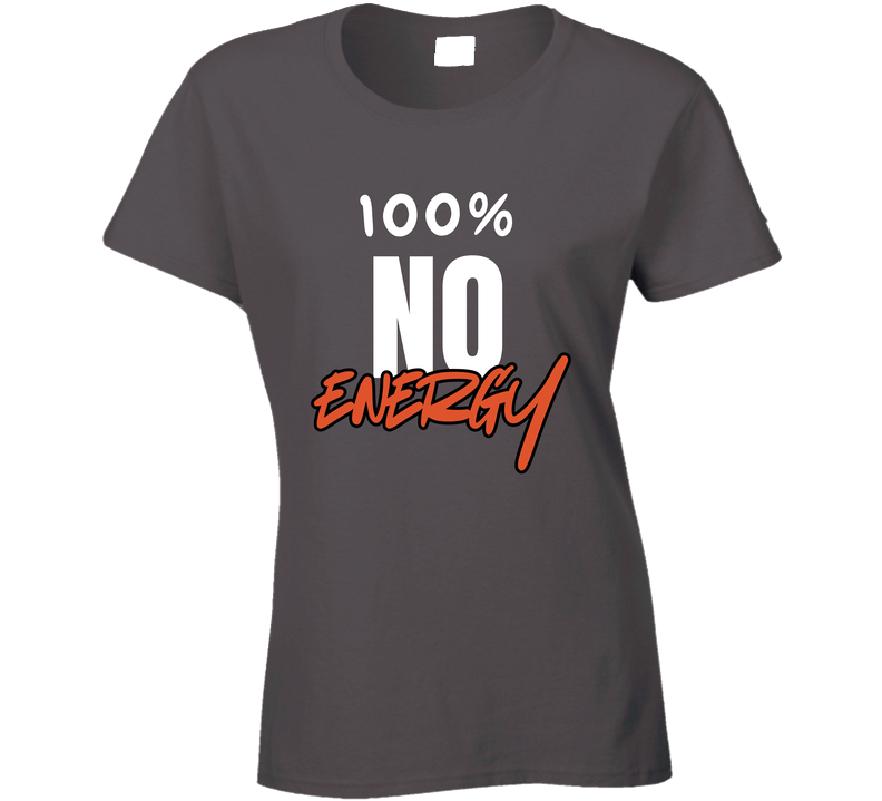 Stitch Mob - 100% No Energy - Ladies Premium T-Shirt
