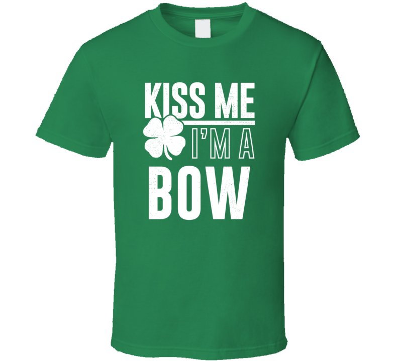 Bow Kiss Me Im Irish Parody Custom Last Name St Patricks Day T Shirt Bow Kiss Me Im Irish Parody Custom Last Name St Patricks Day T Shirt