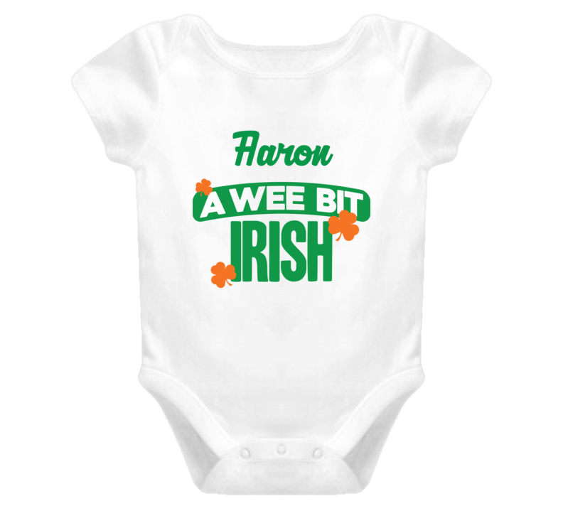 Aaron A Wee Bit Irish Funny St Patricks Day Name T Shirt Aaron A Wee Bit Irish Funny St Patricks Day Name T Shirt